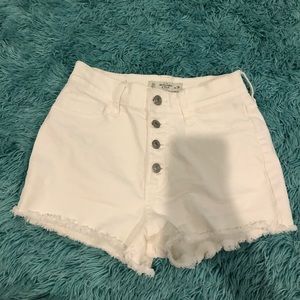 Abercrombie & Fitch White jean shorts